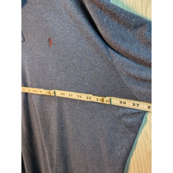 Polo Ralph Lauren Men XL Blue Pony Polo Shirt Collar Long Sleeve Casual Preppy - Picture 5 of 7